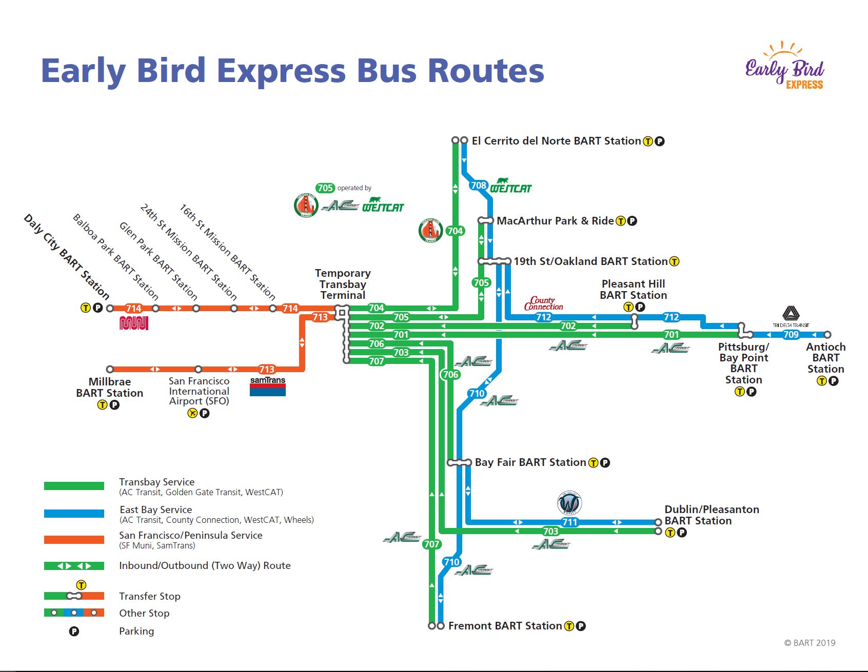 BART To Open At 5am Starting 2 11 2019 With Alternative Bus Service